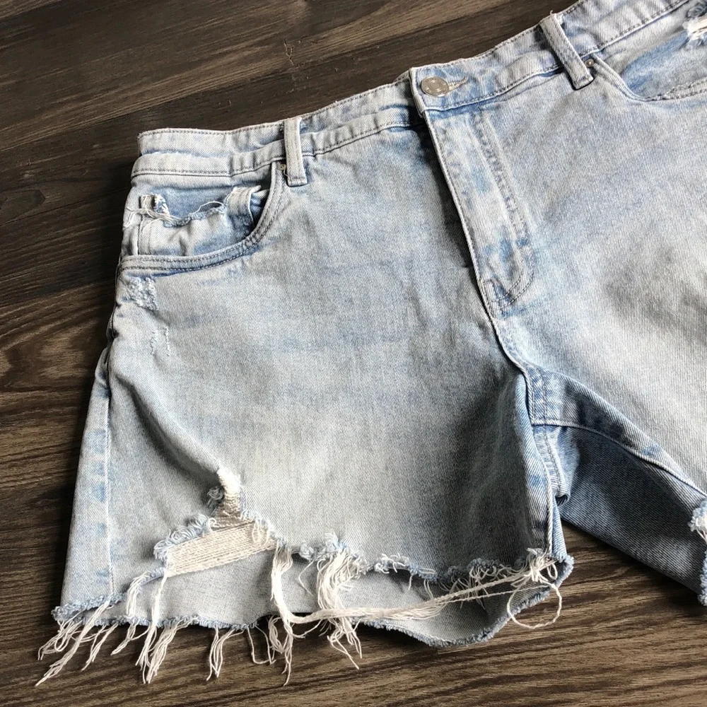 Kut From The Kloth Jane Long Short High Rise Cutoff Jean Denim Distressed 12